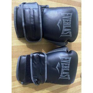 Everlast PowerLock “Choice of Champions” 14oz Boxing Sparring Gloves Black/Gray